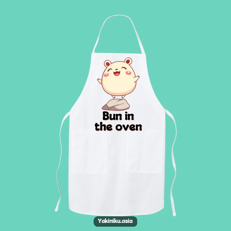 Funny Bao Bun Balance Apron: Cook with Hilarious Steadfastness!