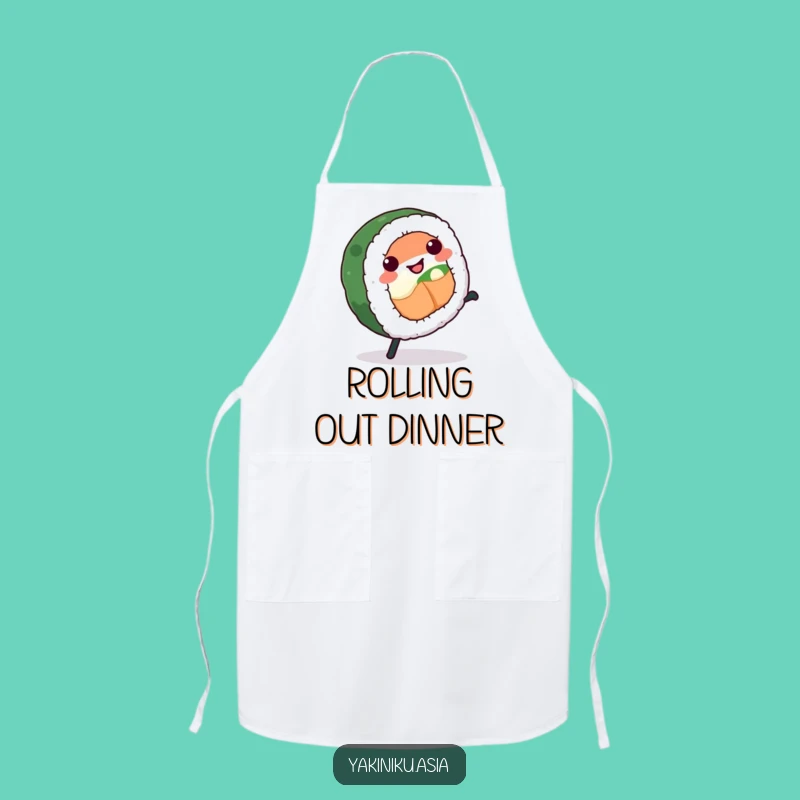 Funny Sushi Cartwheel Apron: Cook Up Some Hilarious Fun!