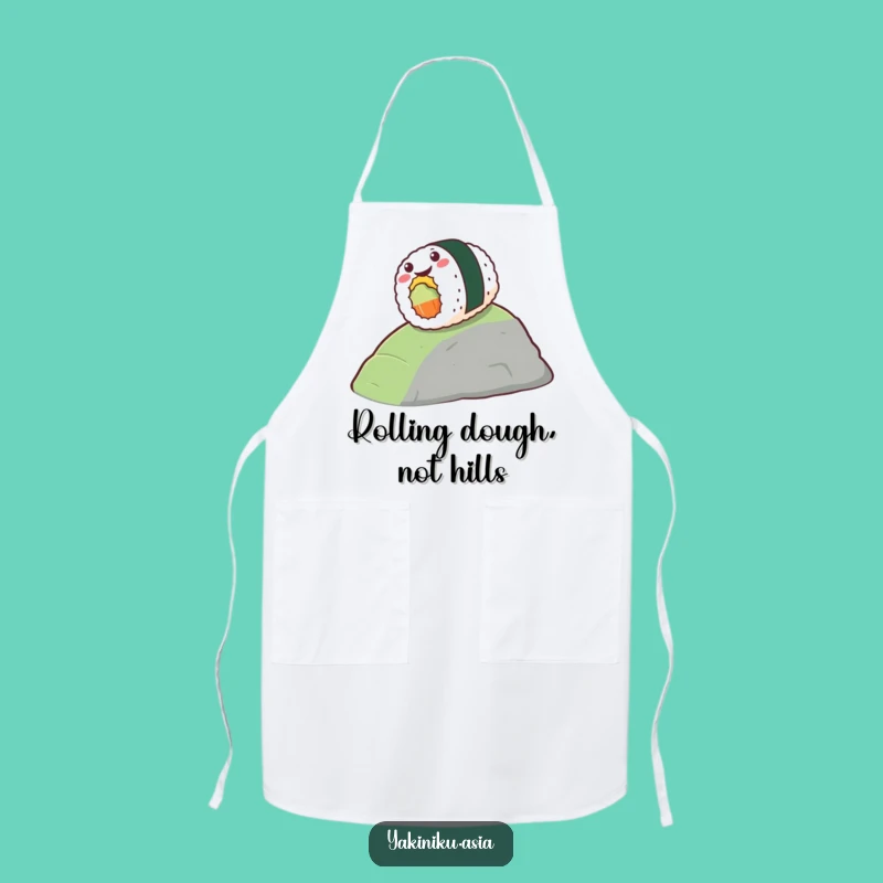 Funny Sushi Hill Rollo Apron - Gleeful Rolling Fun, Perfect Foodie Funny Gift