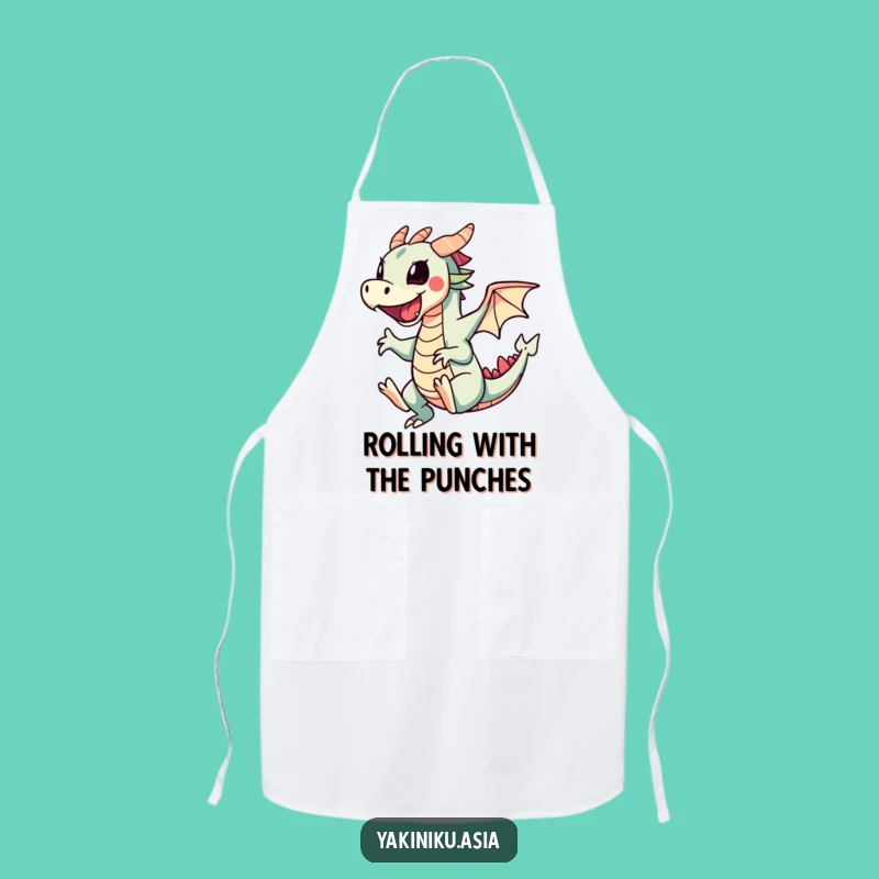 Funny Dragon Roll Cartwheel Apron: Chef Up Laughs in the Kitchen