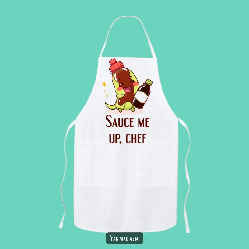 Funny Edamame Apron - Chef's Bean & Soy Sauce Kitchen Gift