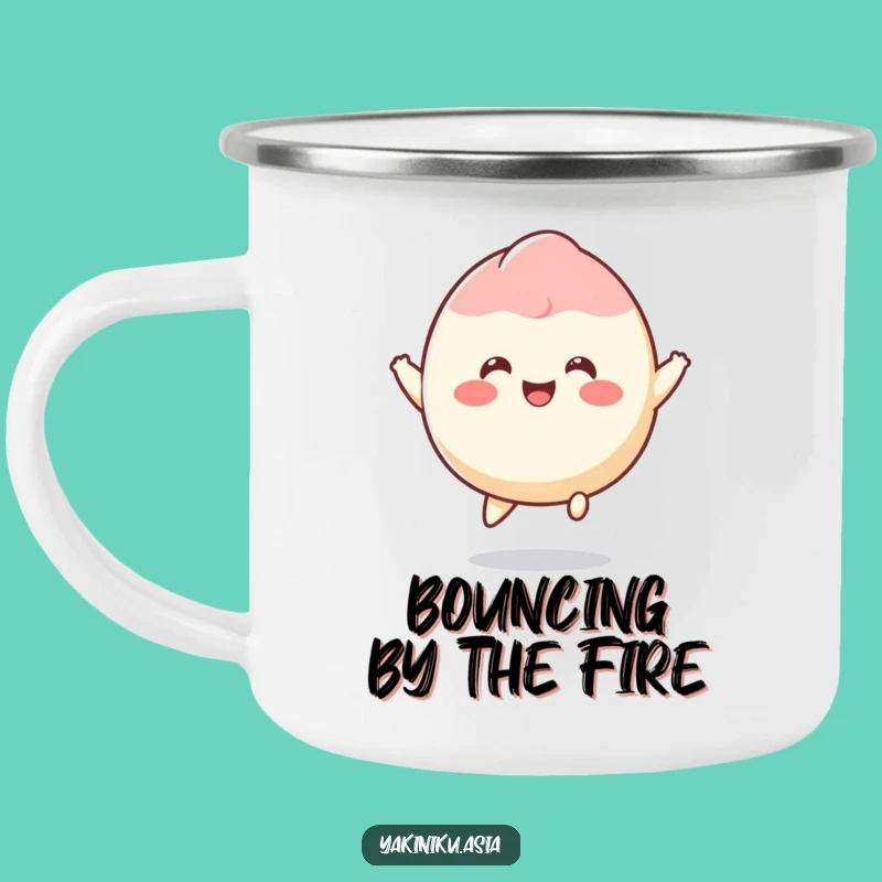 Funny Mochi Camping Mug - Bouncing Joyful Outdoor Gift