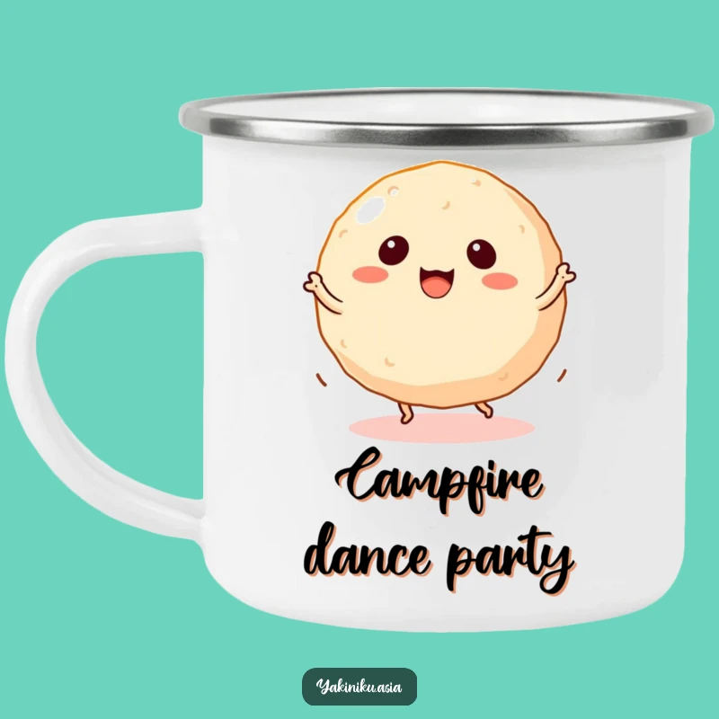Funny Takoyaki Camping Mug - Dancing Snack Outdoor Gift