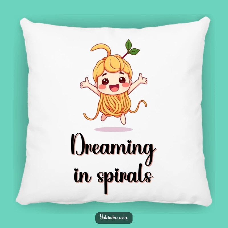 Funny Noodle Loop-the-Loop Pillow, Cozy Comfort with Cheerful Character, Great Gift