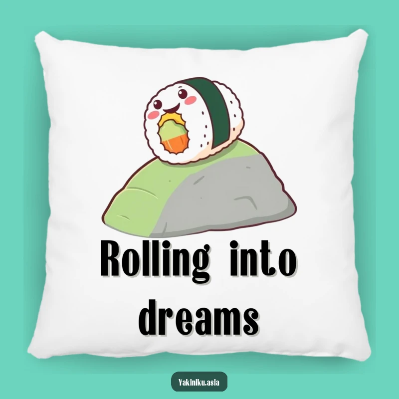 Funny Sushi Hill Rollo Pillow - Gleeful Rolling Comfort, Perfect Foodie Funny Gift