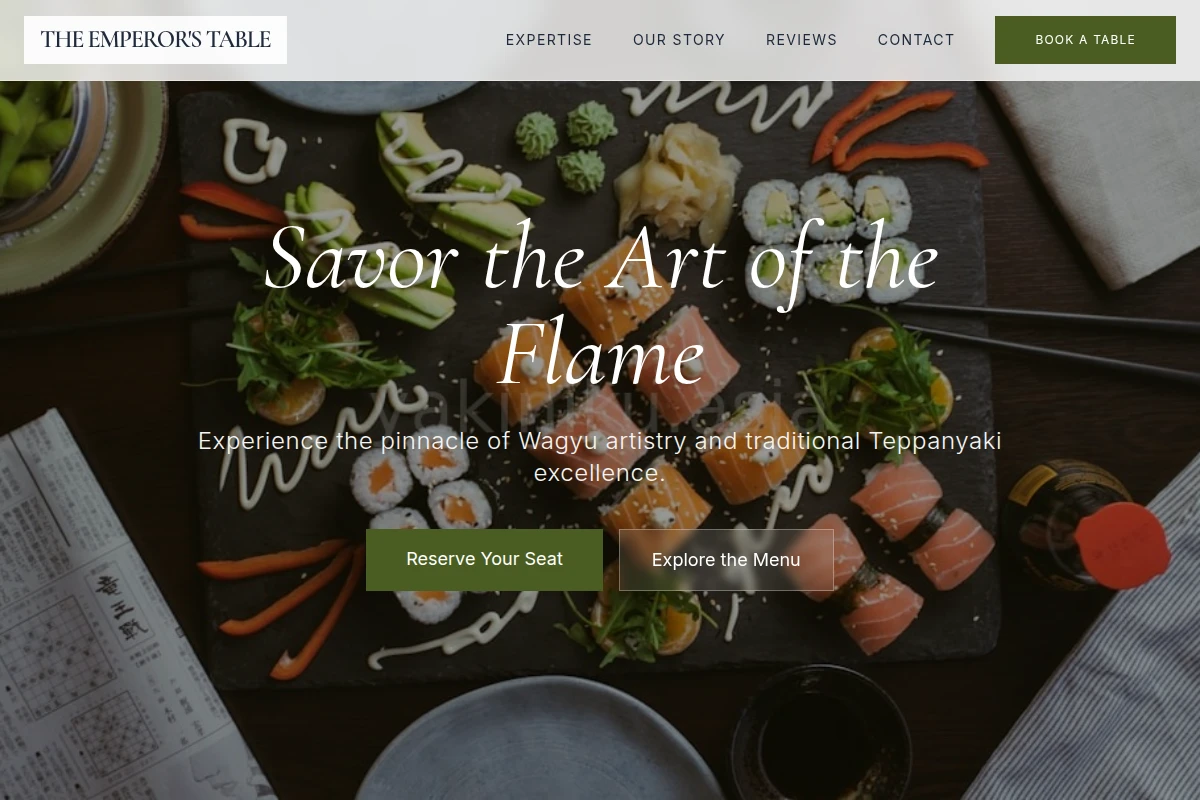 Table Japanese Food
