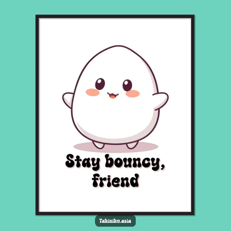 Funny Mochi Bounce Digital Art: Instant Hilarious Playfulness for Your Walls!