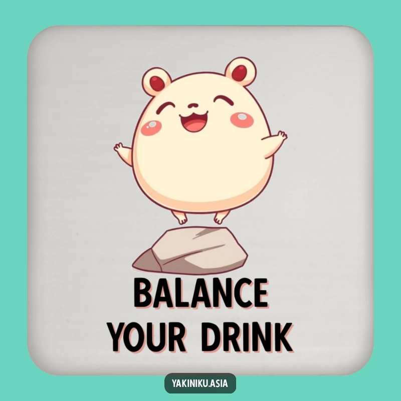 Funny Bao Bun Balance Coaster: Protect Surfaces with Hilarious Grit!