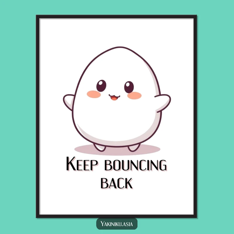 Funny Mochi Bounce Poster: Add a Hilarious Splash of Playfulness to Your Walls!