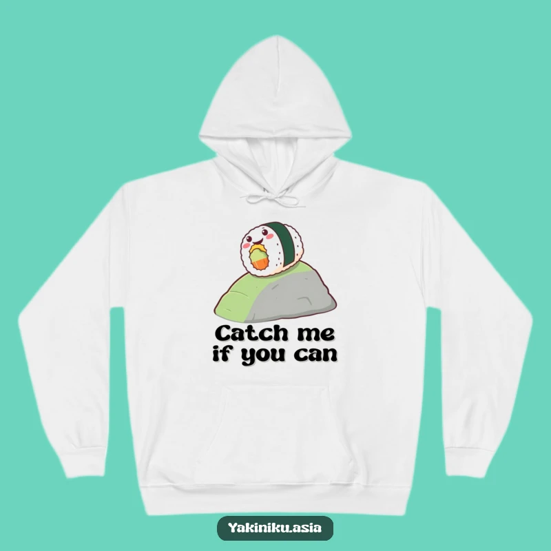 Funny Sushi Hill Rollo Hoodie - Gleeful Rolling Comfort, Perfect Foodie Funny Gift