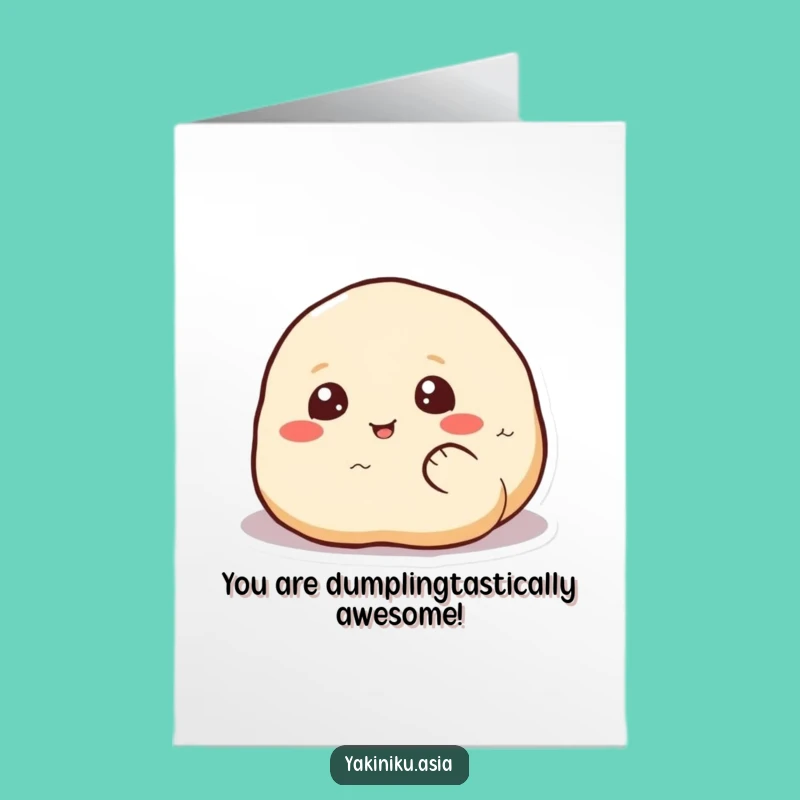 Free Printable Dumpling Congratulations Card: Happy Rolling Downloadable Gift