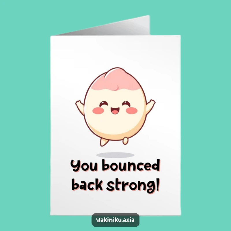 Free Printable Mochi Congrats Card - Bouncing Joy! Celebrate with Humor, Print at Home