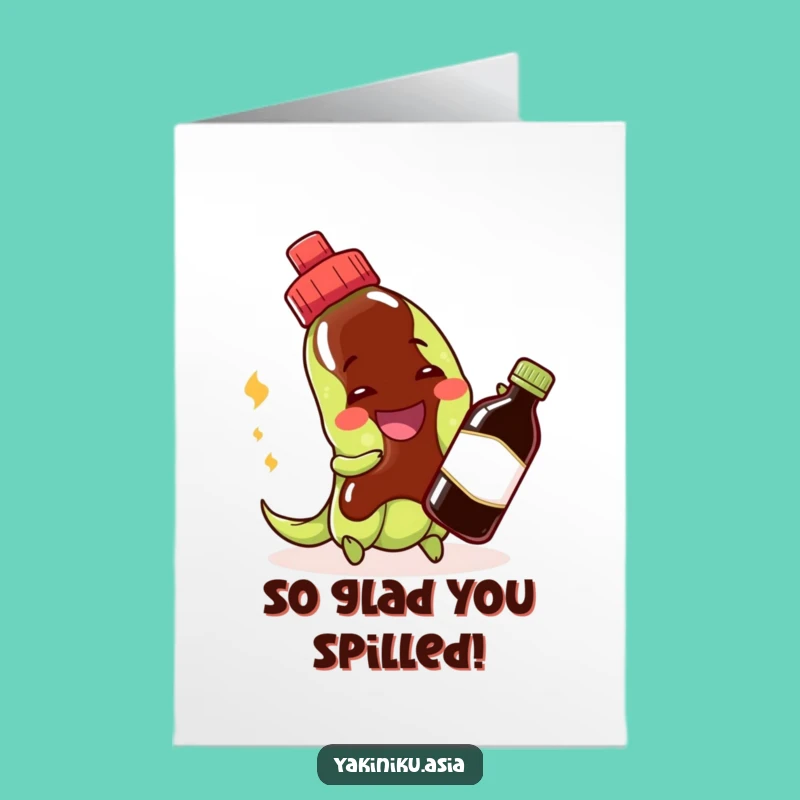 Free Printable Edamame Thank You Card - Soy Sauce Says Thanks! Downloadable Gift