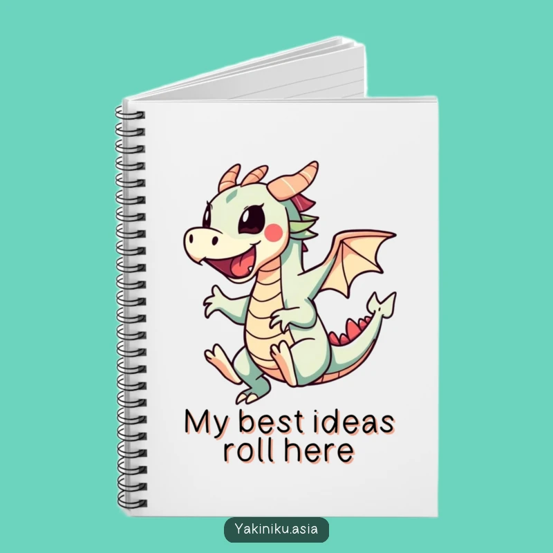 Funny Dragon Roll Cartwheel Notebook: Jot Down Ideas with Sushi Style