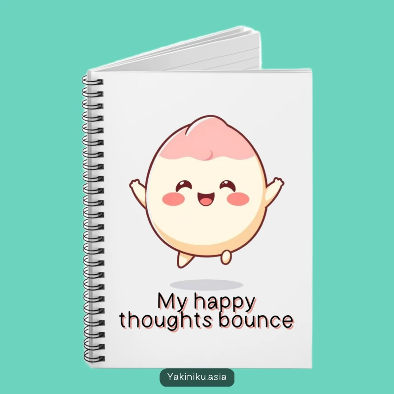 Funny Mochi Notebook - Bouncing Joyful Journal Gift
