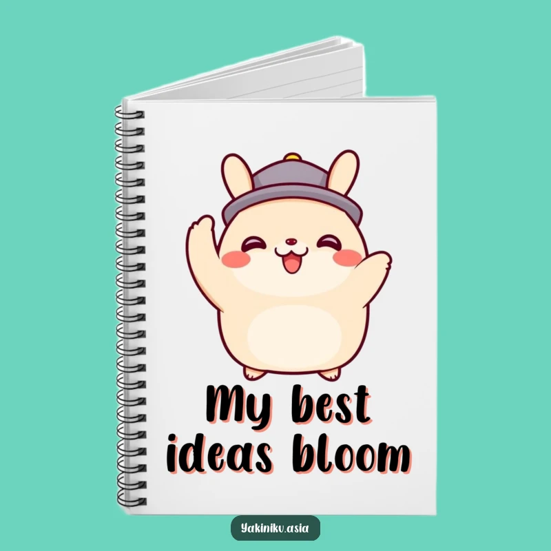 Funny Bao Bun Hat Tip Notebook, Jot Down Notes with Charm, Perfect Gift