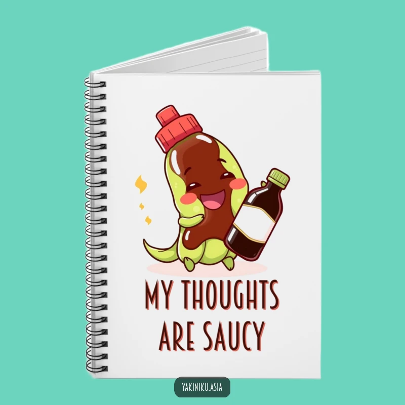 Funny Edamame Notebook - Cheerful Bean Journal Gift