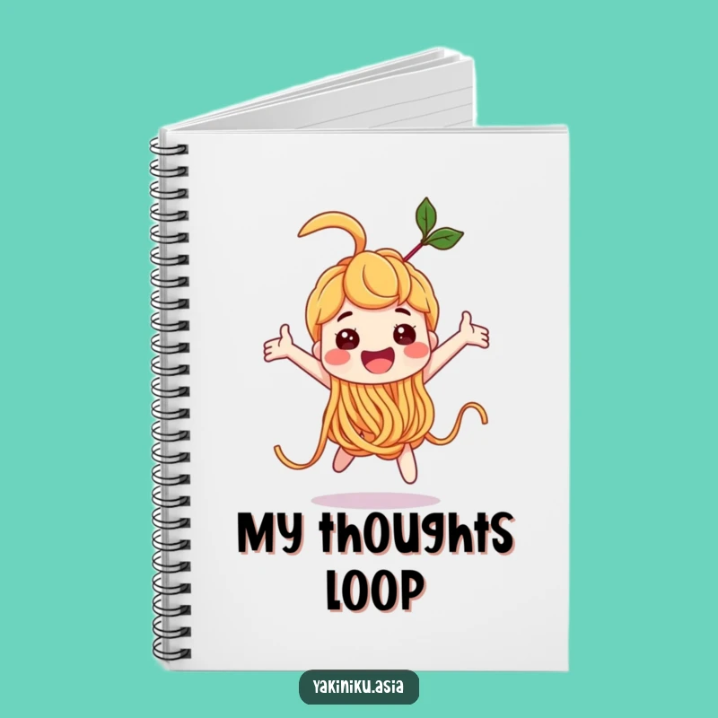 Funny Noodle Loop-the-Loop Notebook, Jot Down Ideas with Cheer, Perfect Gift