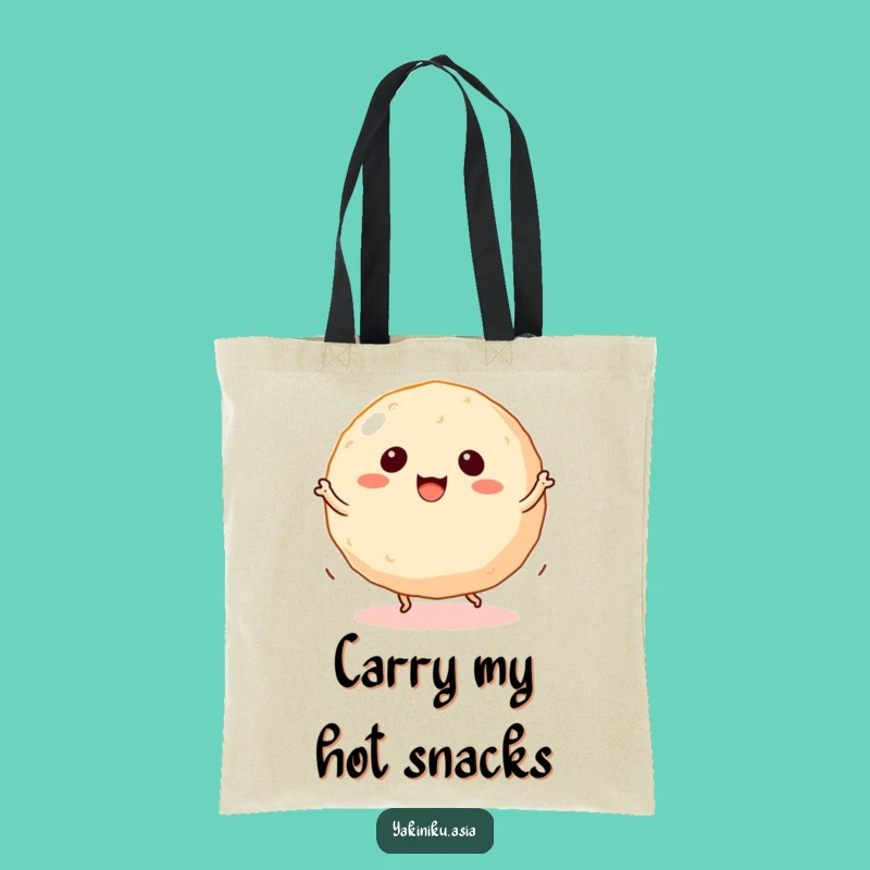 Funny Takoyaki Tote Bag - Spinning Snack Carry-All Gift