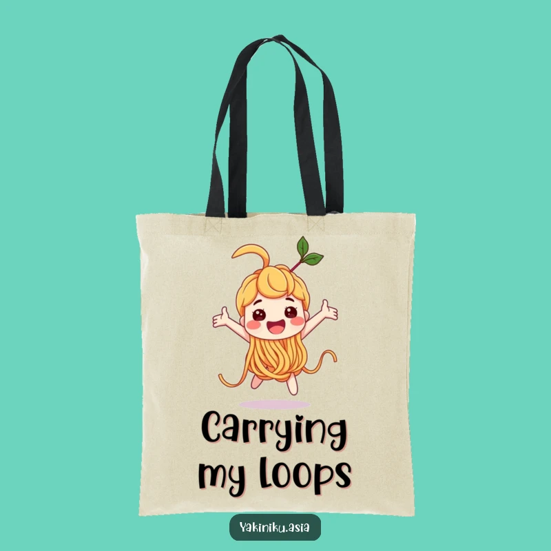Funny Noodle Loop-the-Loop Tote Bag, Carry Your Fun, Perfect Everyday Gift