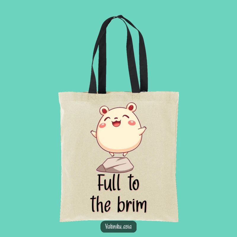Funny Bao Bun Balance Tote Bag: Carry Your Essentials with Hilarious Grit!